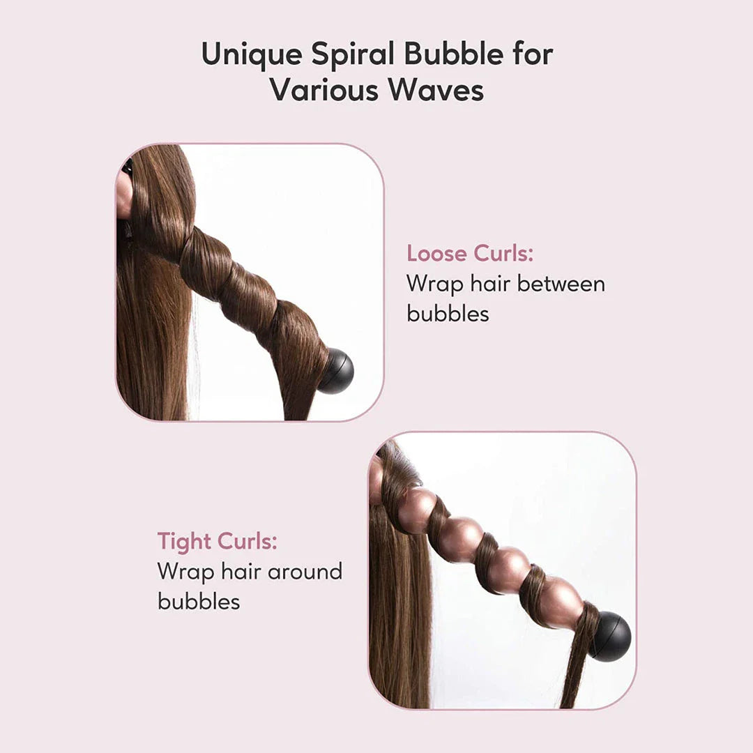 Professional 5-in-1 Curling Iron and Hot Air Brush Set by Trendha - Versatile Styling Tool with Ceramic Barrels and Safety Features