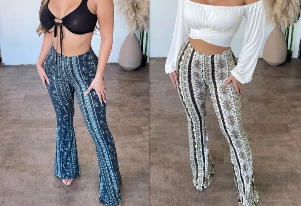 High Elastic Tight Women's Trousers in a range of vibrant prints and slim, flattering silhouette