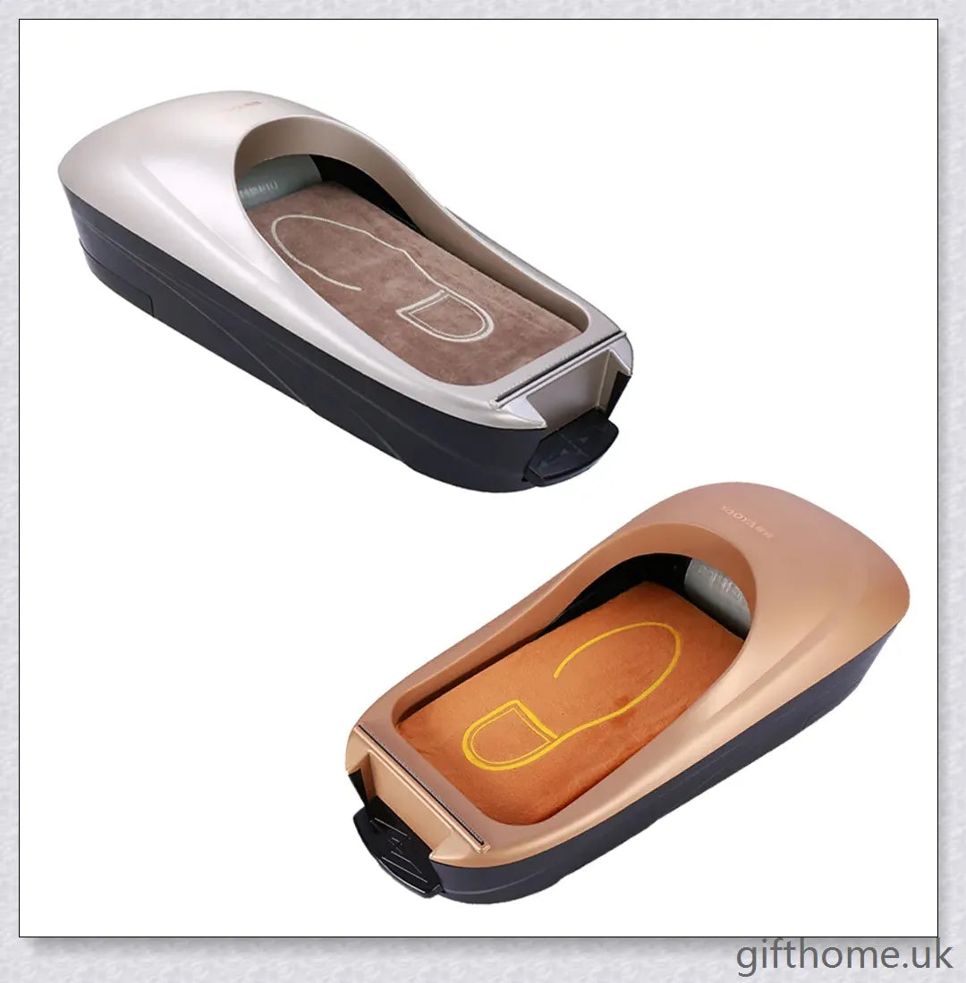 Automatic Shoe Cover Machine with a durable sawtooth blade for hassle-free shoe cover application
