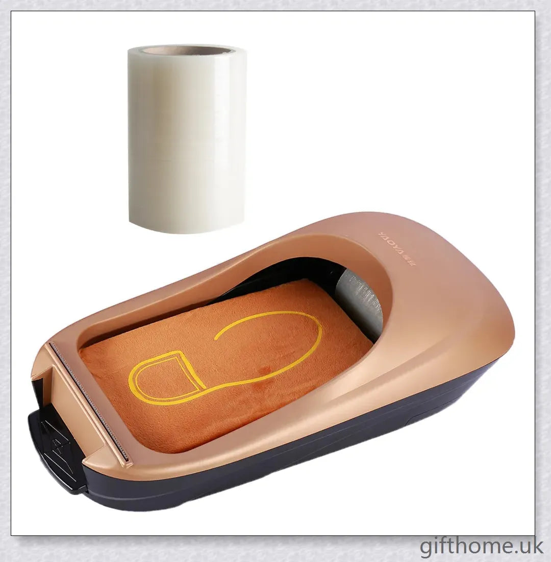 Automatic Shoe Cover Machine with a durable sawtooth blade for hassle-free shoe cover application