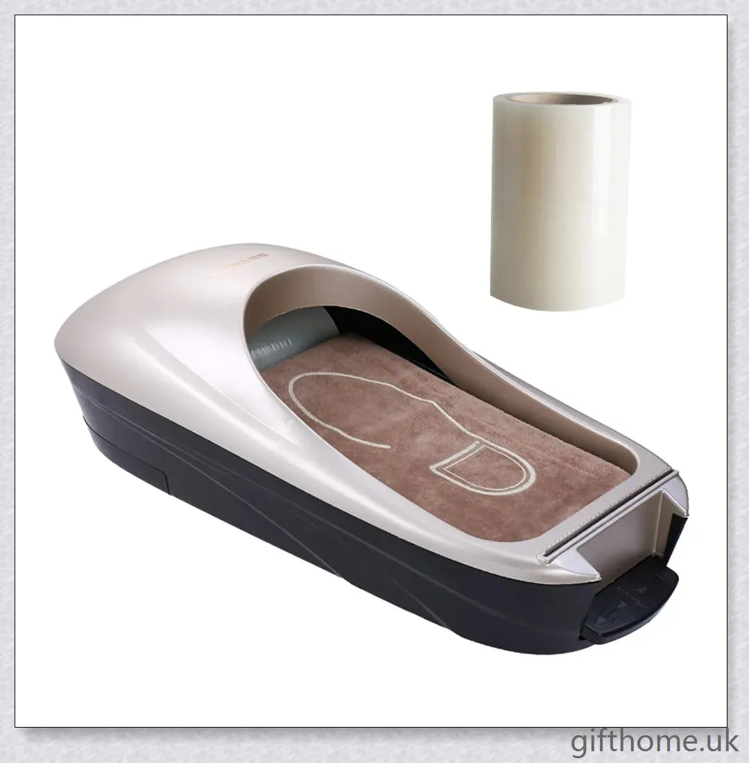 Automatic Shoe Cover Machine with a durable sawtooth blade for hassle-free shoe cover application