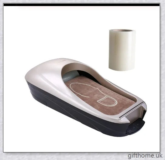 Automatic Shoe Cover Machine with a durable sawtooth blade for hassle-free shoe cover application