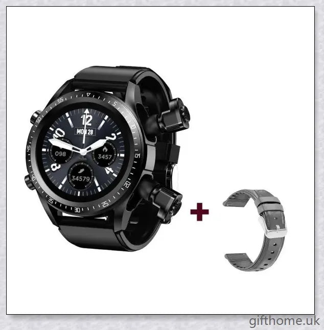 2-in-1 Smart Watch with Headphones, Heart Rate Monitor and Bluetooth Calling - Premium Wearable Device for Active Lifestyles