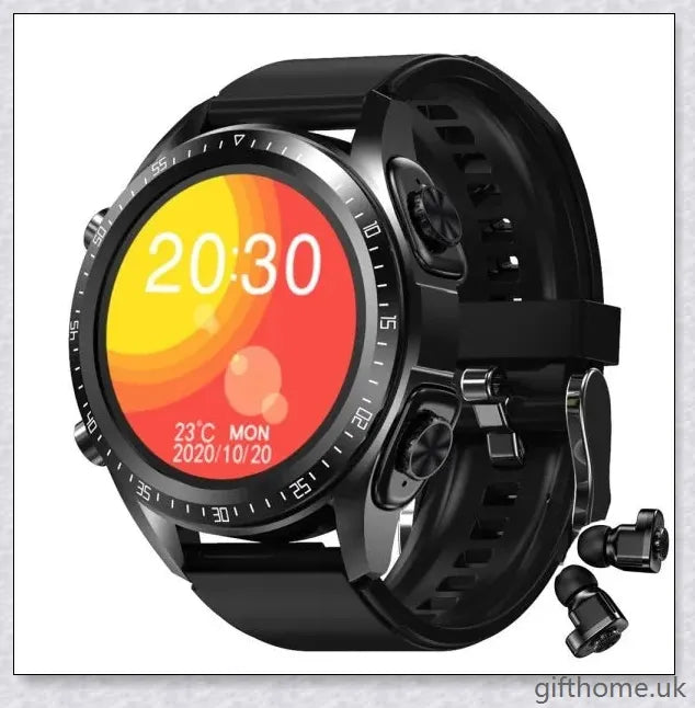 2-in-1 Smart Watch with Headphones, Heart Rate Monitor and Bluetooth Calling - Premium Wearable Device for Active Lifestyles