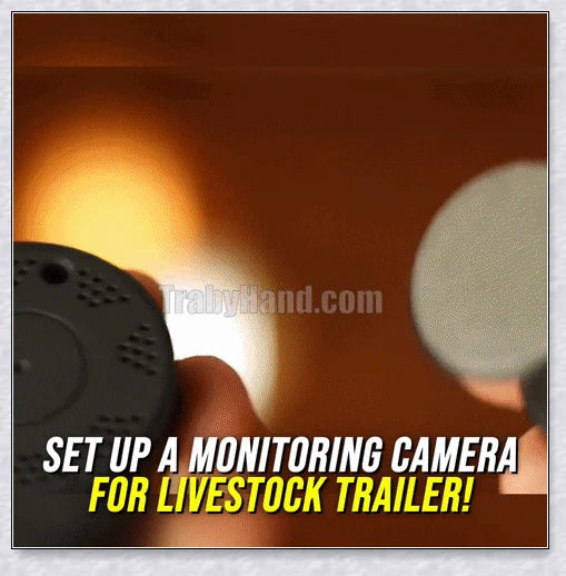 Livestock Trailer Monitoring Camera with 1080P HD video, night vision, and motion detection for real-time surveillance of your livestock trailer.