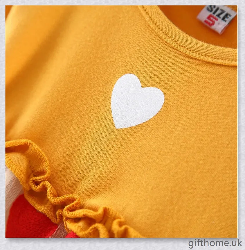 Soft, premium cotton baby girl dress with charming bow detail and cosy corduroy fabric