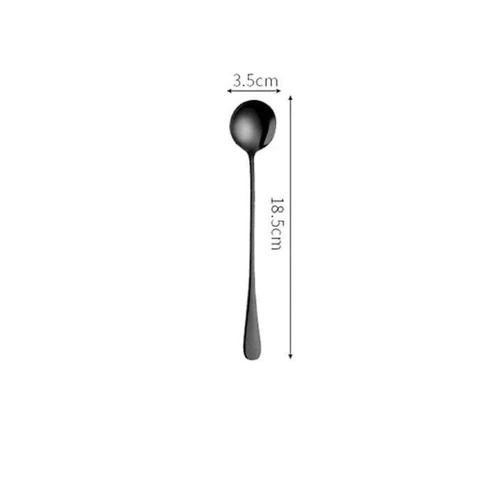 Premium black tableware set made of durable stainless steel with elegant design for formal and casual dining