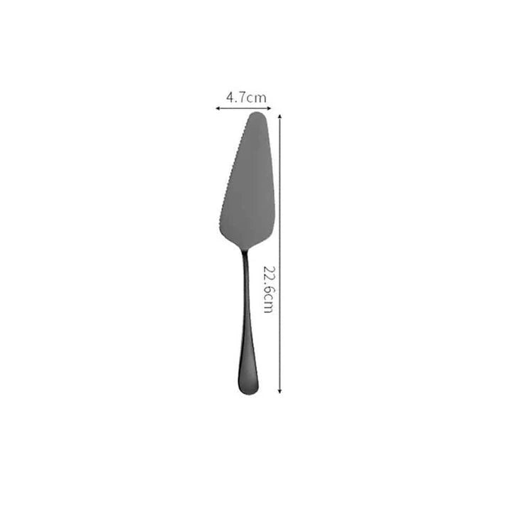 Premium black tableware set made of durable stainless steel with elegant design for formal and casual dining