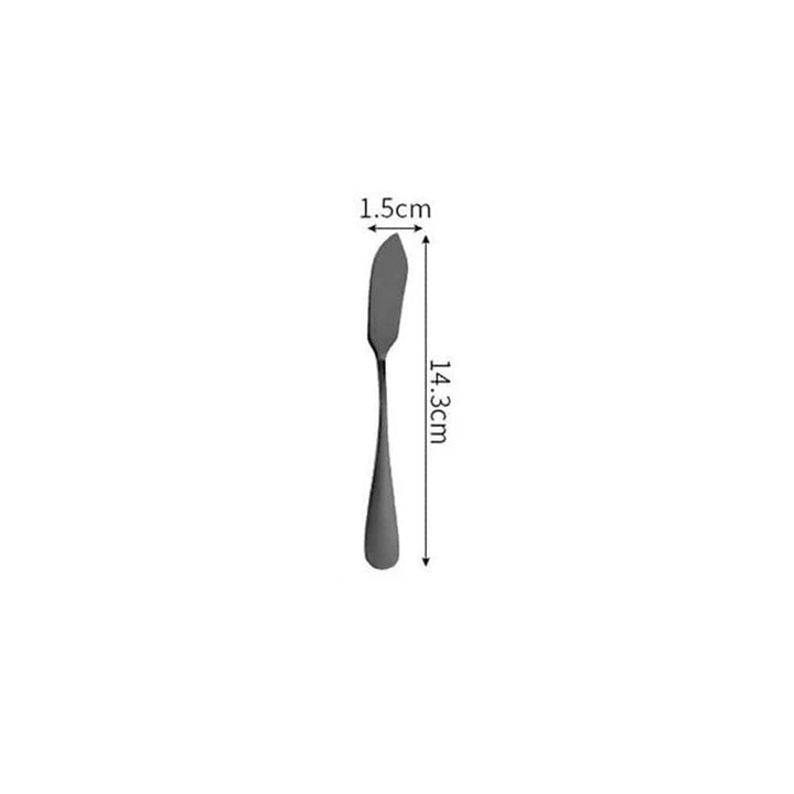 Premium black tableware set made of durable stainless steel with elegant design for formal and casual dining