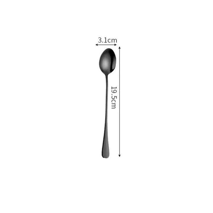 Premium black tableware set made of durable stainless steel with elegant design for formal and casual dining