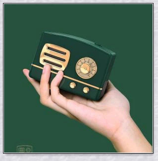Vintage-inspired radio-style humidifier with modern audio technology, delivering rich sound and improved air quality for your home