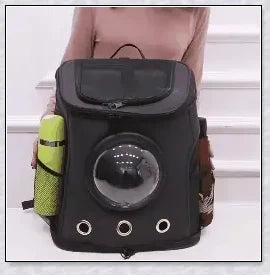 A versatile cat backpack designed to accommodate larger 'big boned' cats, two medium-sized cats, or multiple kittens, with breathable mesh panels and a secure clip and bungee system.