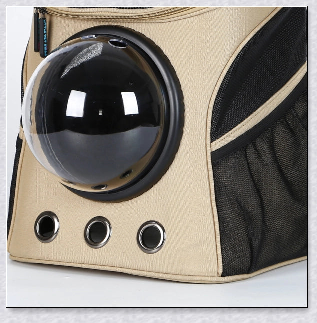 A versatile cat backpack designed to accommodate larger 'big boned' cats, two medium-sized cats, or multiple kittens, with breathable mesh panels and a secure clip and bungee system.