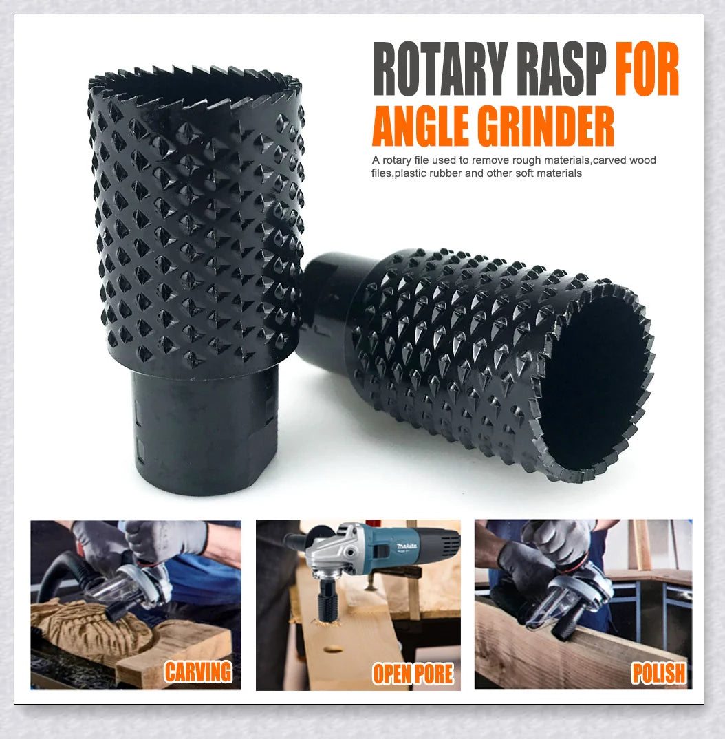 Multi-Functional Grinding Head for Woodworking, Polishing, and Hole Opener in Premium Carbon Steel