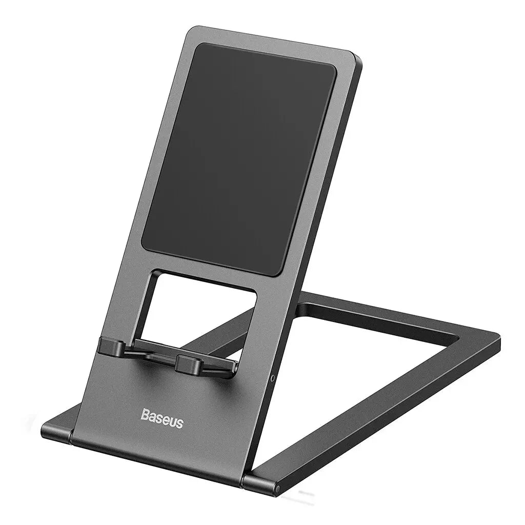 Aluminium Foldable Desktop Tablet and Laptop Stand with Adjustable Angles and Sleek Design