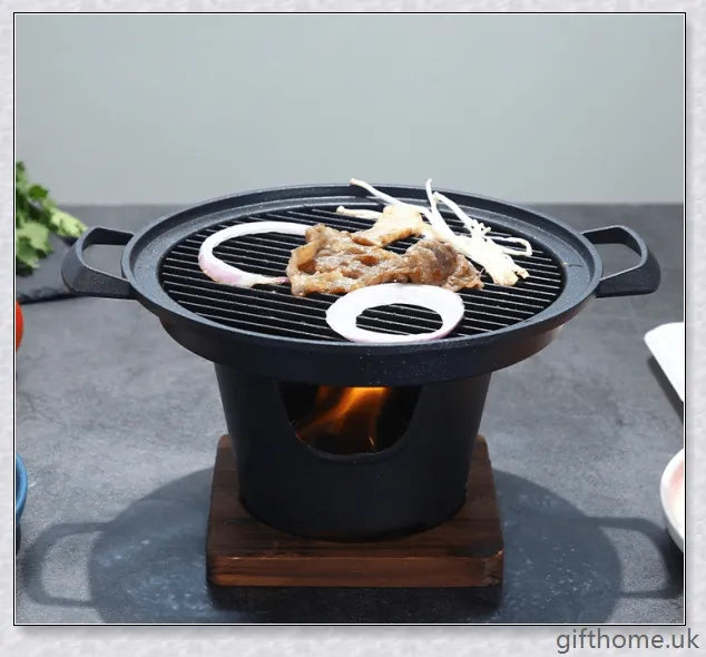 Creative Japanese-style mini barbecue grill with aluminium alloy construction and nonstick cooking surface, perfect for outdoor cooking and entertaining