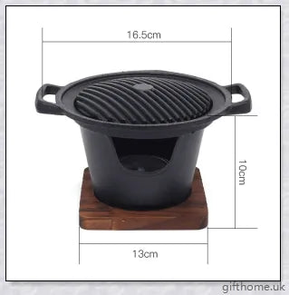 Creative Japanese-style mini barbecue grill with aluminium alloy construction and nonstick cooking surface, perfect for outdoor cooking and entertaining