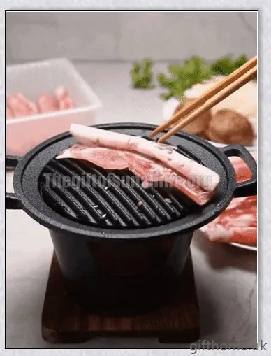 Creative Japanese-style mini barbecue grill with aluminium alloy construction and nonstick cooking surface, perfect for outdoor cooking and entertaining