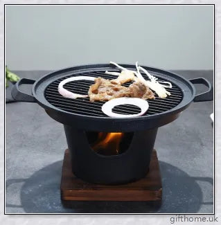 Creative Japanese-style mini barbecue grill with aluminium alloy construction and nonstick cooking surface, perfect for outdoor cooking and entertaining
