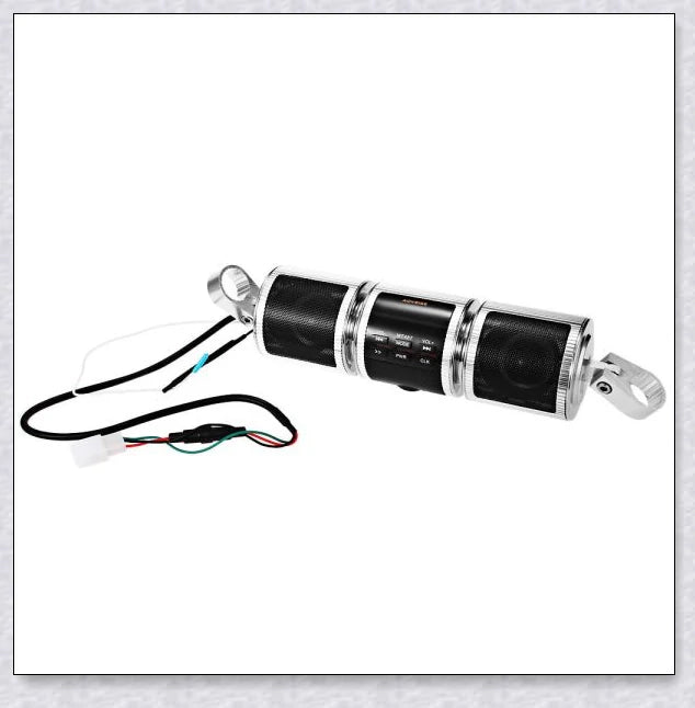 Premium Bluetooth Motorcycle Handlebar Speaker Stereo System with Weatherproof Design and High-Quality Audio