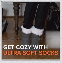 Thermal Foot Warmer - Plush Cable Knit Foot Warmer with Fleece Lining for Cosy, Dry, and Comfortable Feet During UK Winters