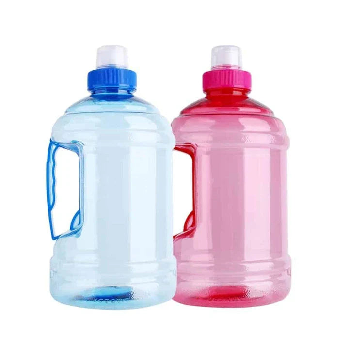 Premium large capacity 1L/2L home water bottle in red or blue colour, perfect for active lifestyles and outdoor adventures
