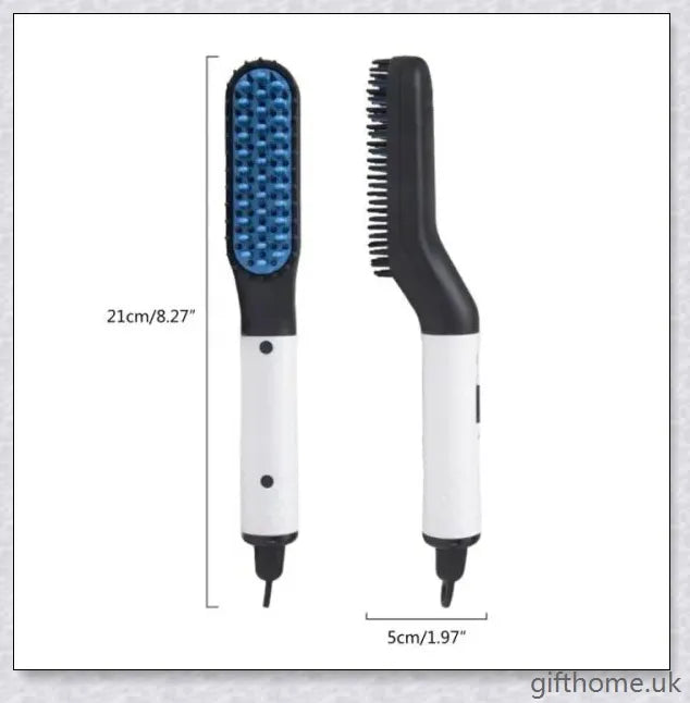 InsBeard Beard Straightener Comb with heated bristles for straightening and styling facial hair