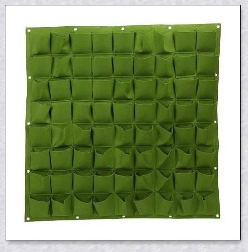 Vertical Garden Pocket Panels for growing herbs, flowers, and small vegetables on walls and fences
