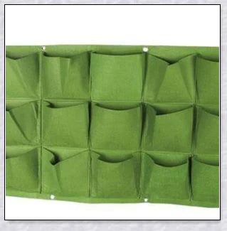 Vertical Garden Pocket Panels for growing herbs, flowers, and small vegetables on walls and fences