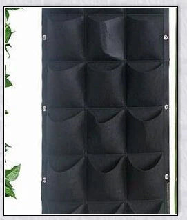 Vertical Garden Pocket Panels for growing herbs, flowers, and small vegetables on walls and fences