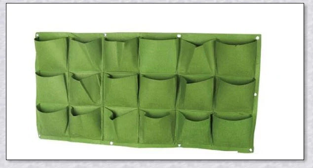 Vertical Garden Pocket Panels for growing herbs, flowers, and small vegetables on walls and fences