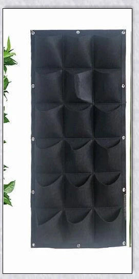 Vertical Garden Pocket Panels for growing herbs, flowers, and small vegetables on walls and fences