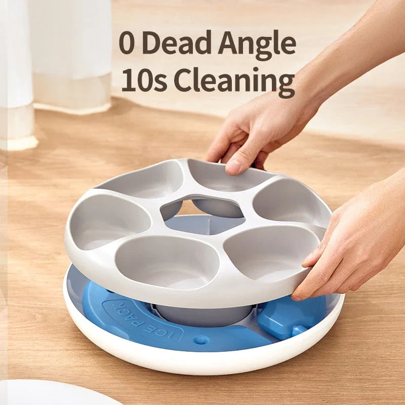 Trendha 6-Meal Automatic Pet Feeder for Cats, a convenient and reliable feeding solution for your feline friend
