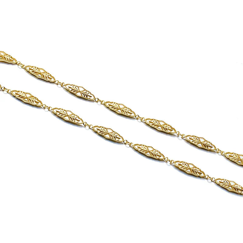 Antique rhombic hollow pattern sterling silver bracelet with intricate design and premium craftsmanship