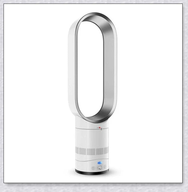 Oscillating Bladeless Tower Fan with Remote Control - Powerful, Quiet Cooling for Your British Home