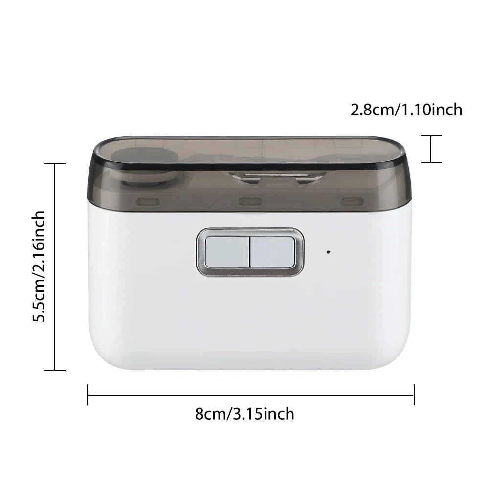 2-in-1 Electric Nail Clipper and Polisher with Auxiliary Lighting and Rechargeable Design