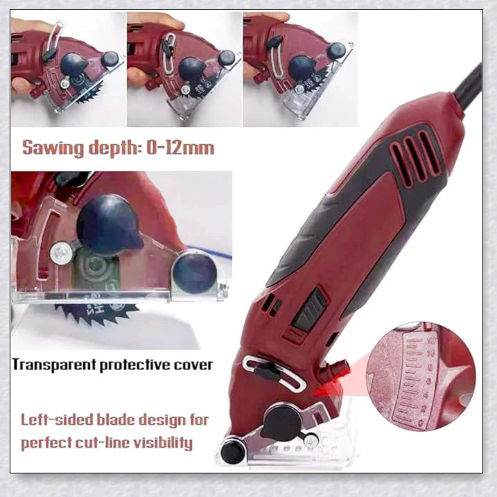 Trabyhand Multi-Function Circular Saw with Powerful 400W Motor and Versatile Blade Options