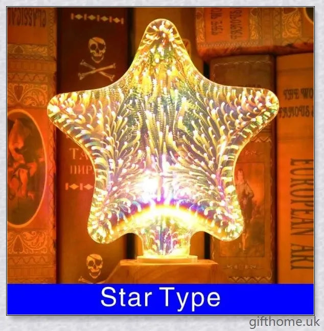 GiftHome UK Exquisite 3D Decorative Light Bulb for Elegant Home Décor