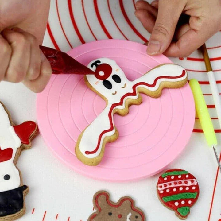 GiftHome_UK Delightful Rotating Anti-Skid Cake Turntable