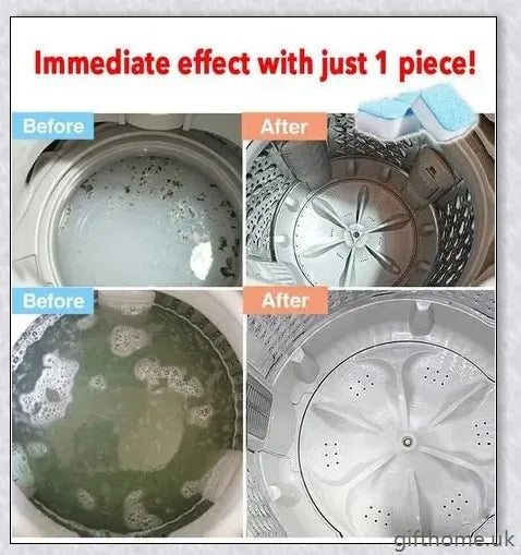 Finally Fresh Washing Machine Cleaner - Premium Cleaning Tablets for a Deep, Thorough Clean
