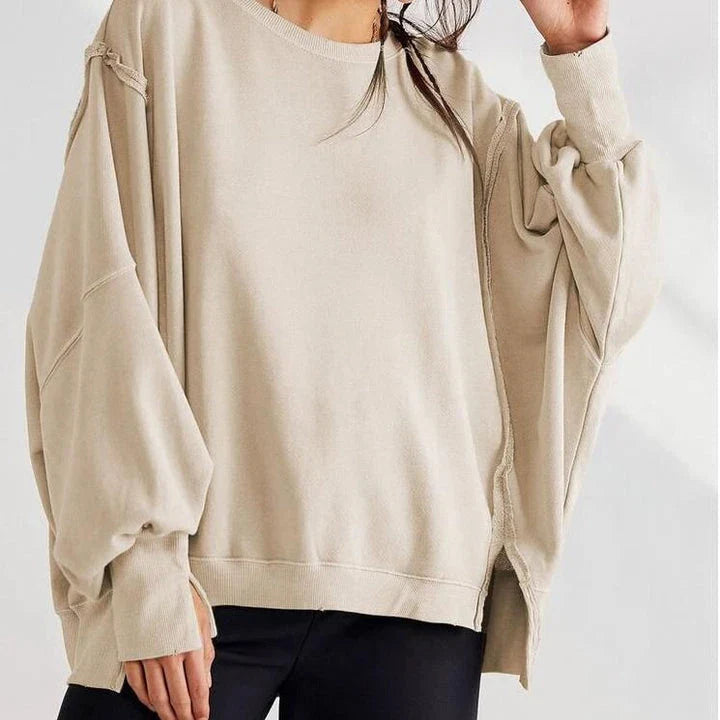Elegant Y2K Patchwork Autumn Sweatshirt in Army Green colour, featuring a stylish patchwork design and a comfortable, loose-fitting silhouette.