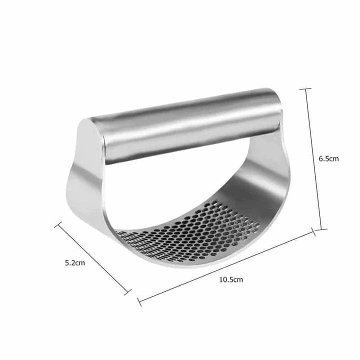 Trendha Ergonomic Design Garlic Press - Stainless Steel Mincing Tool for Garlic, Ginger, and More