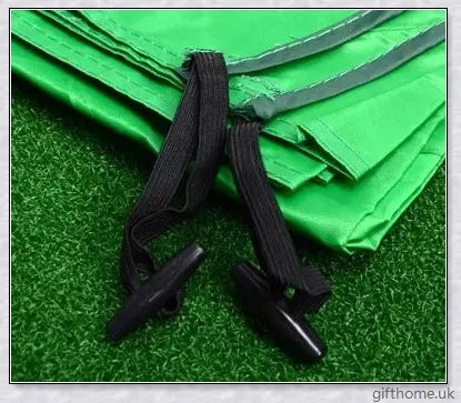 Golf practice driving net with rip-resistant target and wide openings for indoor and outdoor use