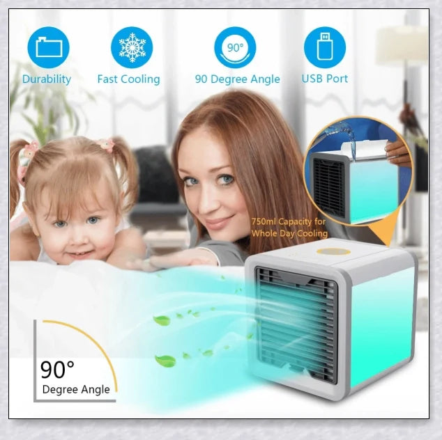 Portable Mini Air-Conditioner with compact, space-saving design for personal cooling