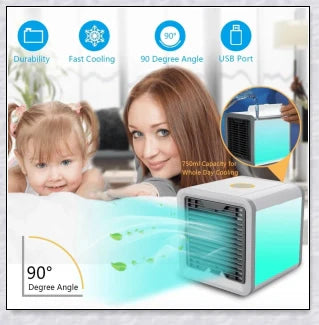 Portable Mini Air-Conditioner with compact, space-saving design for personal cooling