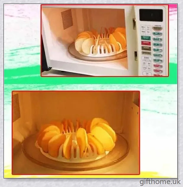 Microwave Potato Chip Maker - The Ultimate Home Baking Tool for Easy, Low Mess, Homemade, Fat-Free Chips
