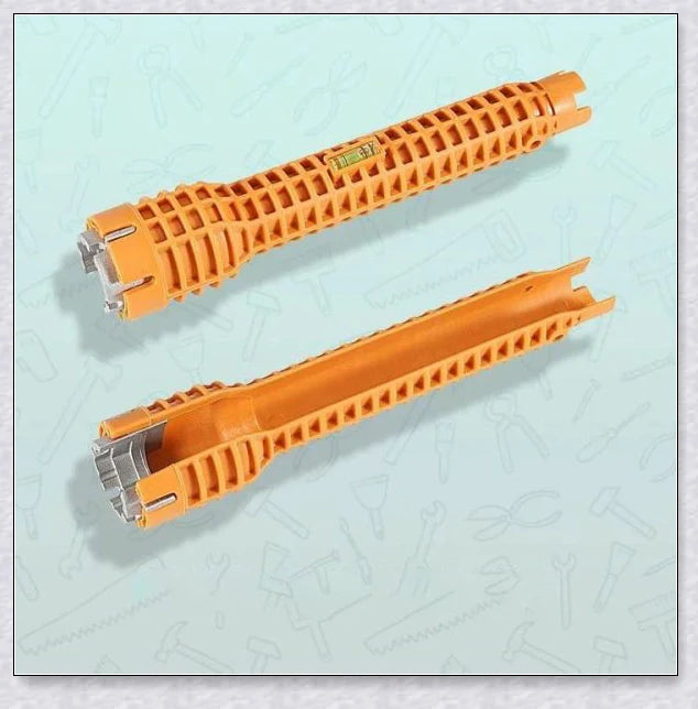 The Plumber's Sink Wrench, a high-quality plumbing tool designed to easily reach and turn hard-to-access nuts and bolts in tight spaces.