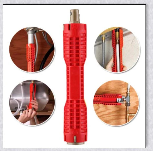 The Plumber's Sink Wrench, a high-quality plumbing tool designed to easily reach and turn hard-to-access nuts and bolts in tight spaces.