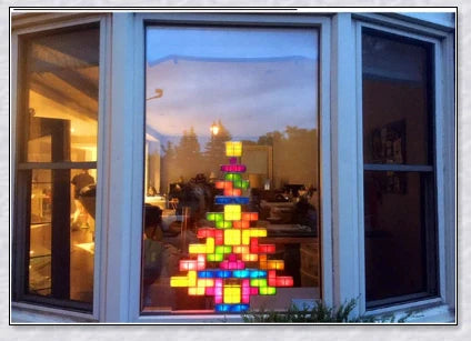 Tetris Constructible Desk Lamp Light - Modular LED-illuminated blocks for endless creative configurations