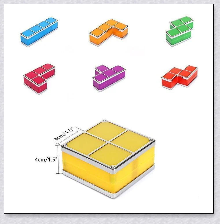 Tetris Constructible Desk Lamp Light - Modular LED-illuminated blocks for endless creative configurations